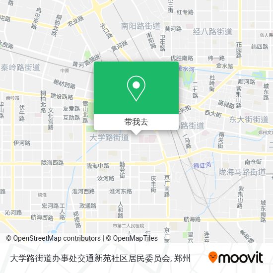 大学路街道办事处交通新苑社区居民委员会地图