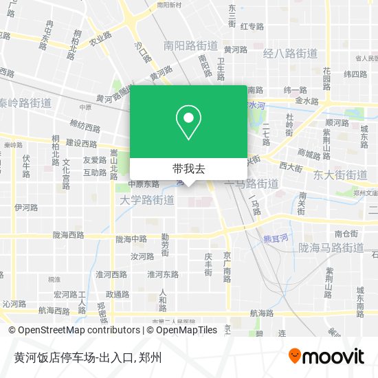 黄河饭店停车场-出入口地图