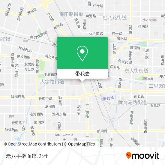 老八手擀面馆地图