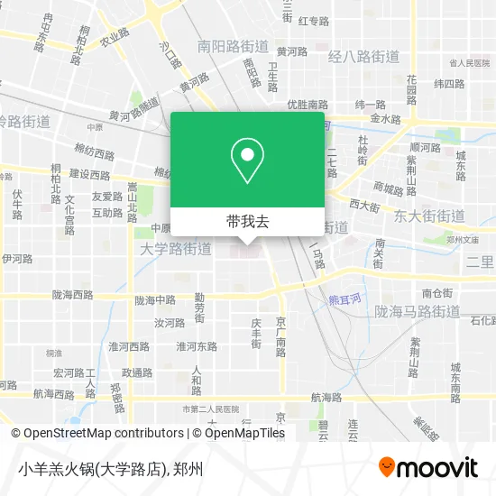 小羊羔火锅(大学路店)地图