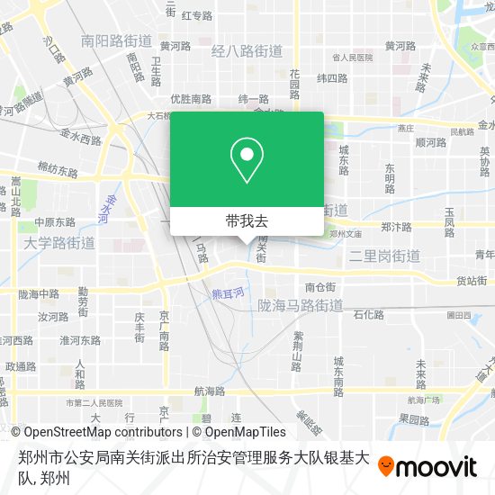 郑州市公安局南关街派出所治安管理服务大队银基大队地图