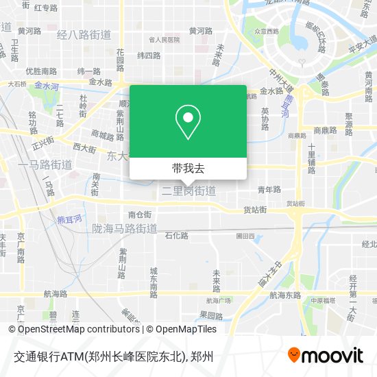 交通银行ATM(郑州长峰医院东北)地图