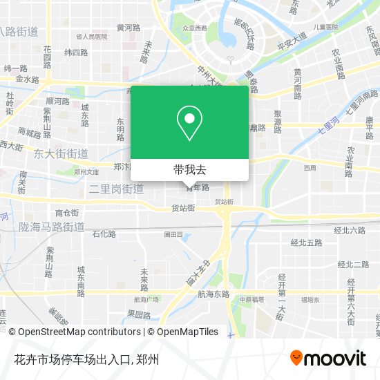花卉市场停车场出入口地图