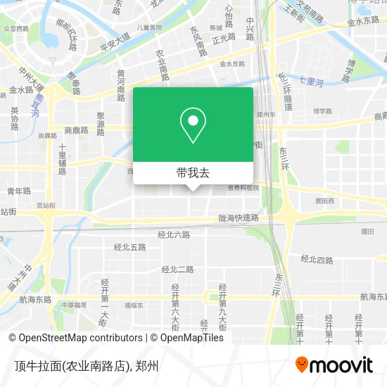 顶牛拉面(农业南路店)地图