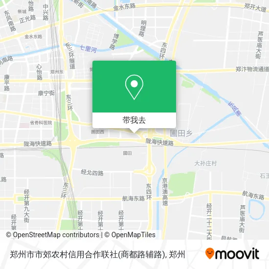 郑州市市郊农村信用合作联社(商都路辅路)地图