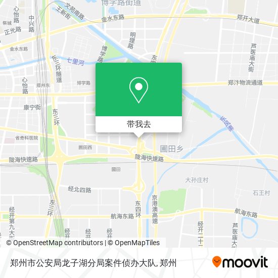 郑州市公安局龙子湖分局案件侦办大队地图