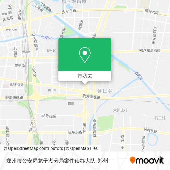 郑州市公安局龙子湖分局案件侦办大队地图