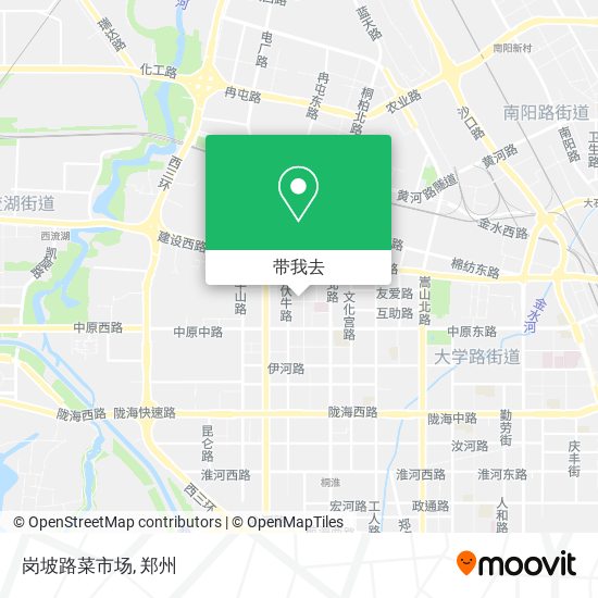 岗坡路菜市场地图