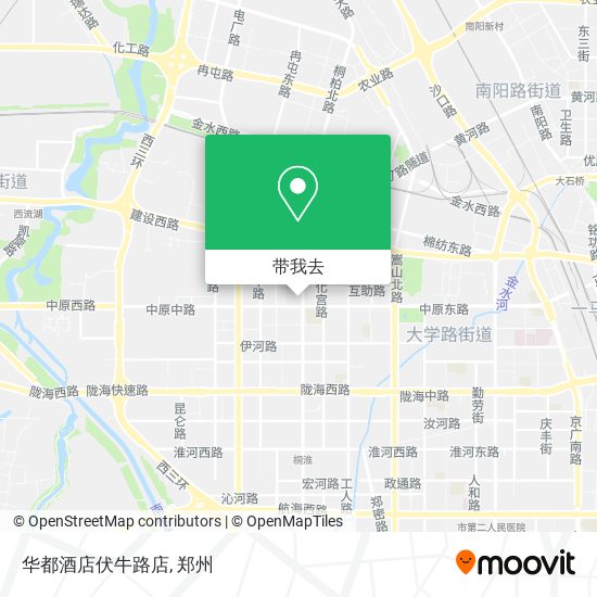 华都酒店伏牛路店地图