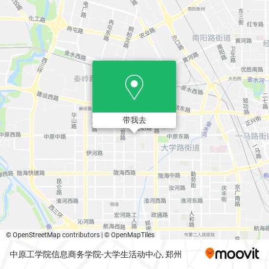 中原工学院信息商务学院-大学生活动中心地图