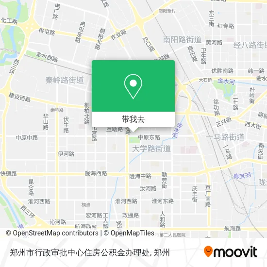 郑州市行政审批中心住房公积金办理处地图