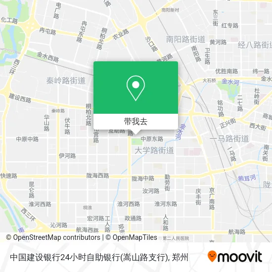 中国建设银行24小时自助银行(嵩山路支行)地图