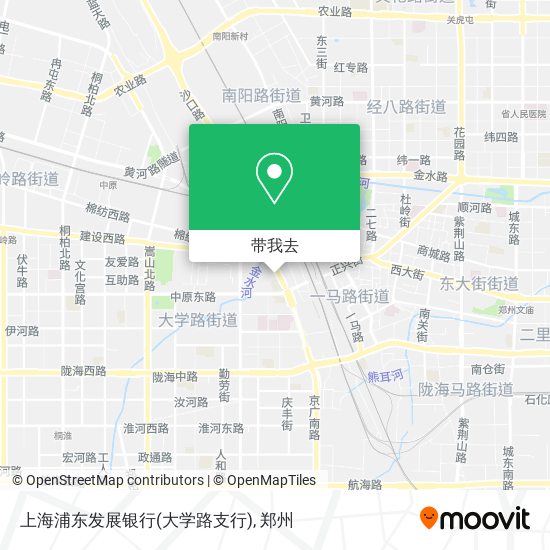 上海浦东发展银行(大学路支行)地图