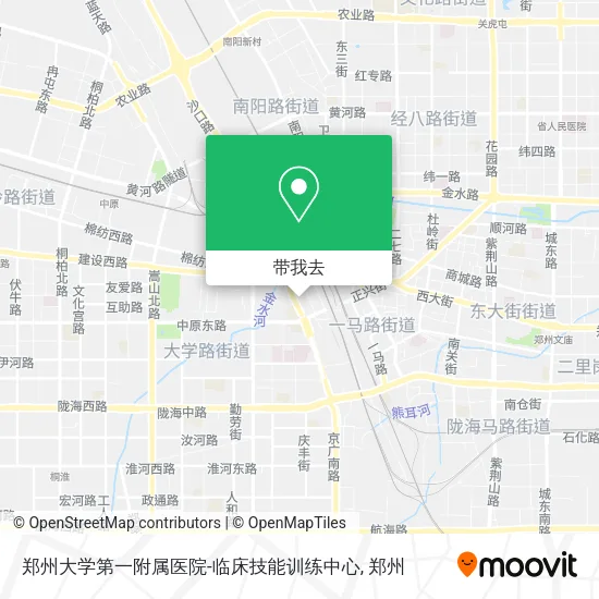 郑州大学第一附属医院-临床技能训练中心地图