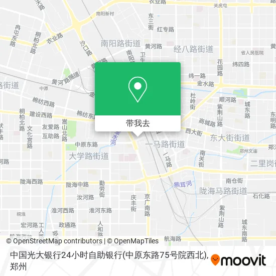 中国光大银行24小时自助银行(中原东路75号院西北)地图