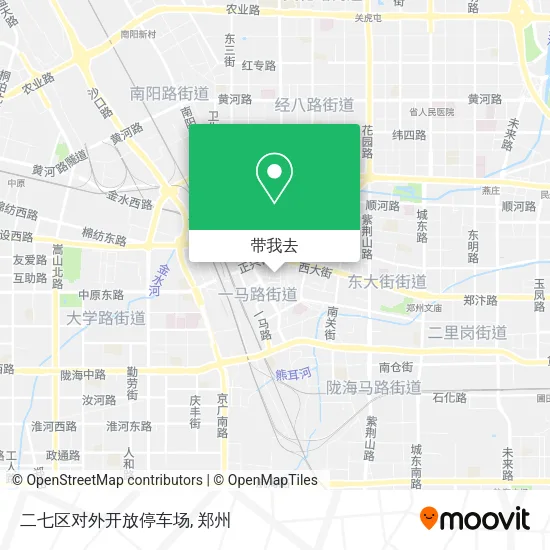 二七区对外开放停车场地图