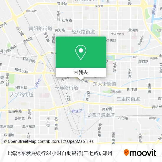 上海浦东发展银行24小时自助银行(二七路)地图