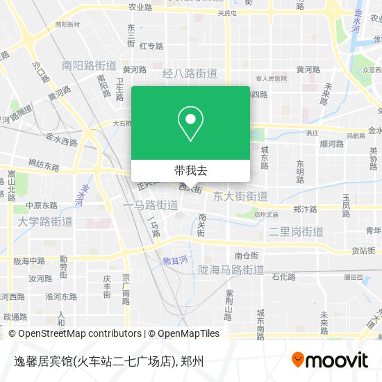 逸馨居宾馆(火车站二七广场店)地图