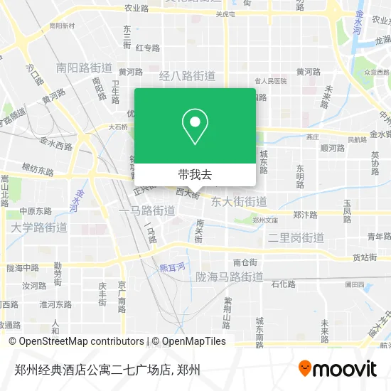郑州经典酒店公寓二七广场店地图