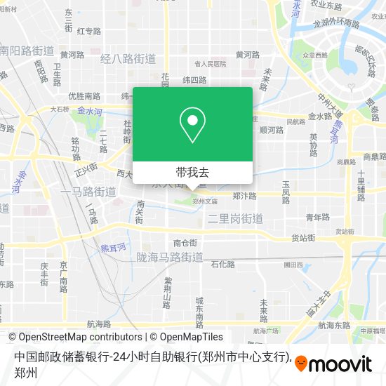 中国邮政储蓄银行-24小时自助银行(郑州市中心支行)地图