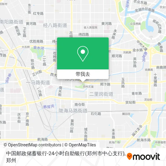 中国邮政储蓄银行-24小时自助银行(郑州市中心支行)地图