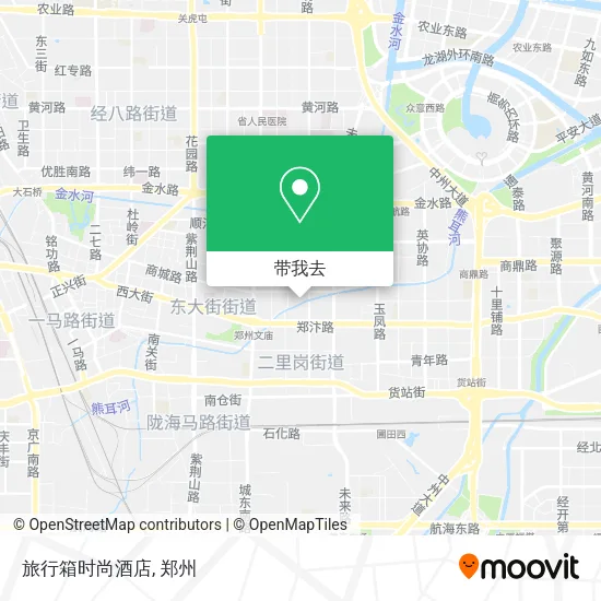 旅行箱时尚酒店地图