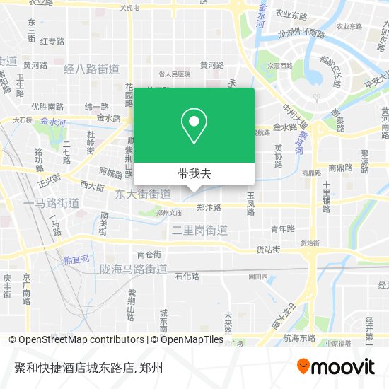 聚和快捷酒店城东路店地图