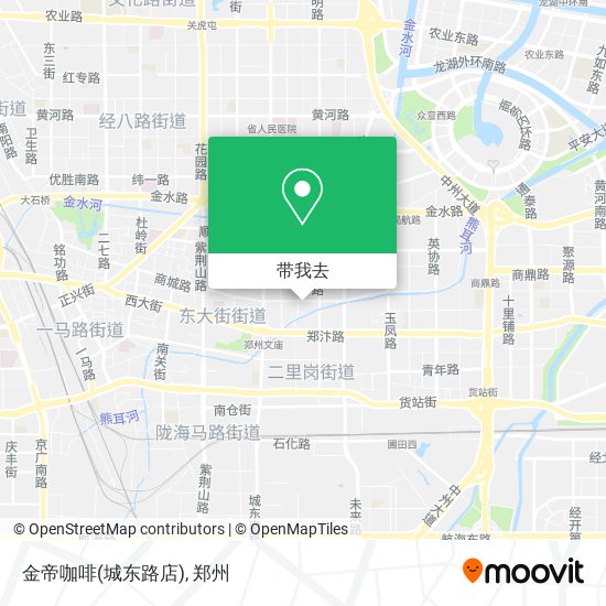 金帝咖啡(城东路店)地图