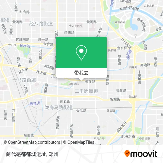 商代亳都都城遗址地图