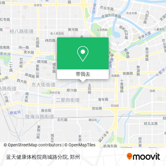 蓝天健康体检院商城路分院地图