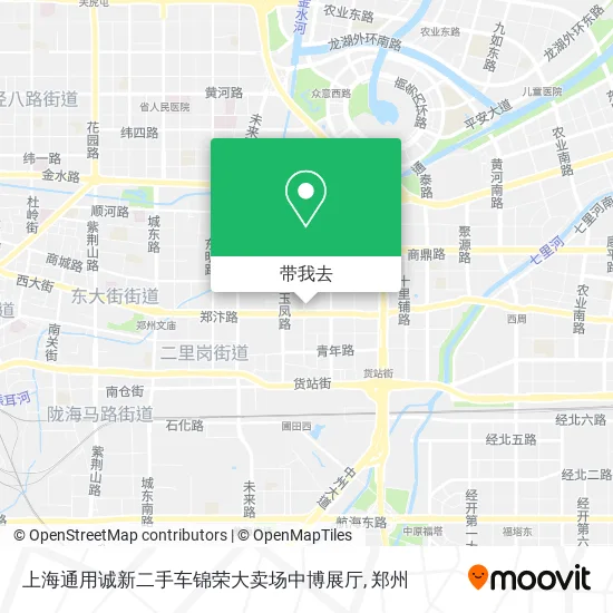 上海通用诚新二手车锦荣大卖场中博展厅地图