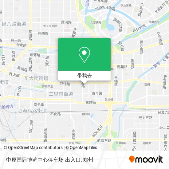 中原国际博览中心停车场-出入口地图