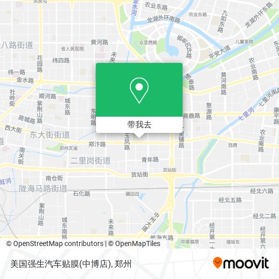 美国强生汽车贴膜(中博店)地图
