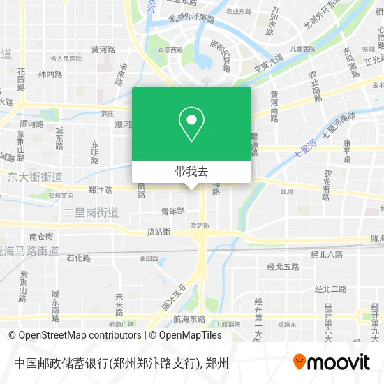 中国邮政储蓄银行(郑州郑汴路支行)地图