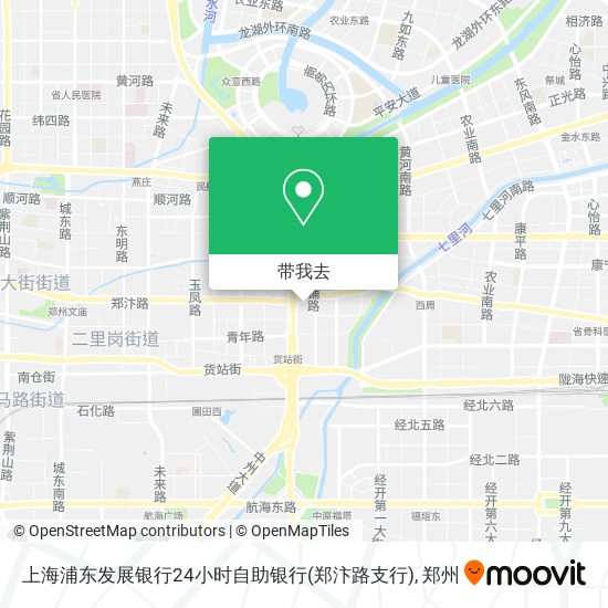 上海浦东发展银行24小时自助银行(郑汴路支行)地图