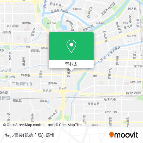 特步童装(凯德广场)地图