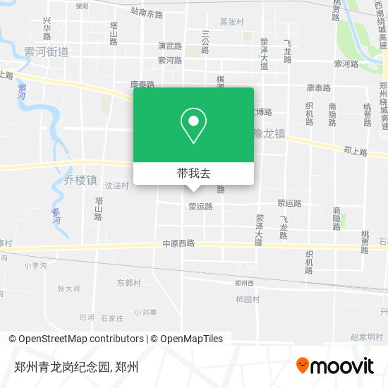 郑州青龙岗纪念园地图