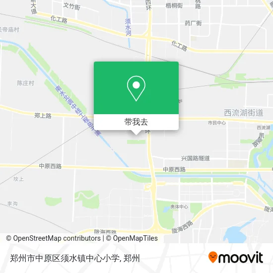 郑州市中原区须水镇中心小学地图