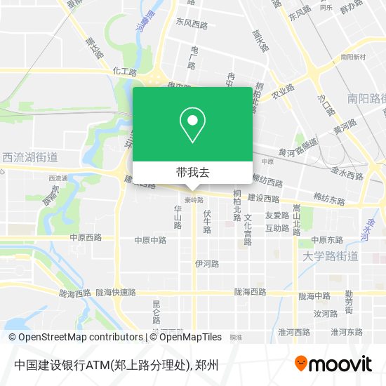 中国建设银行ATM(郑上路分理处)地图