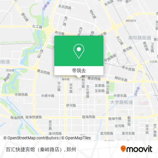 百汇快捷宾馆（秦岭路店）地图