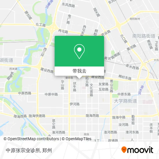 中原张宗业诊所地图