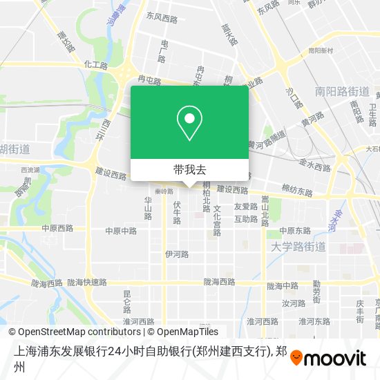 上海浦东发展银行24小时自助银行(郑州建西支行)地图