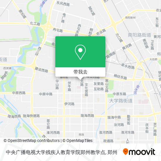中央广播电视大学残疾人教育学院郑州教学点地图