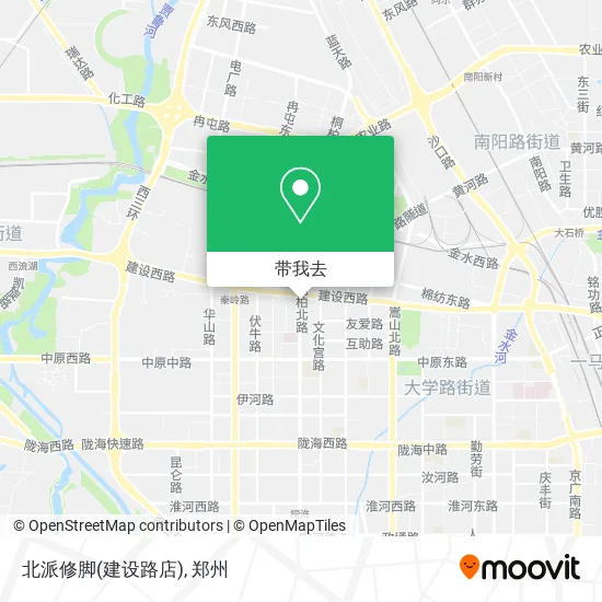 北派修脚(建设路店)地图