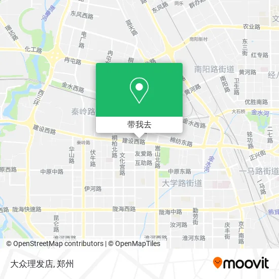 大众理发店地图