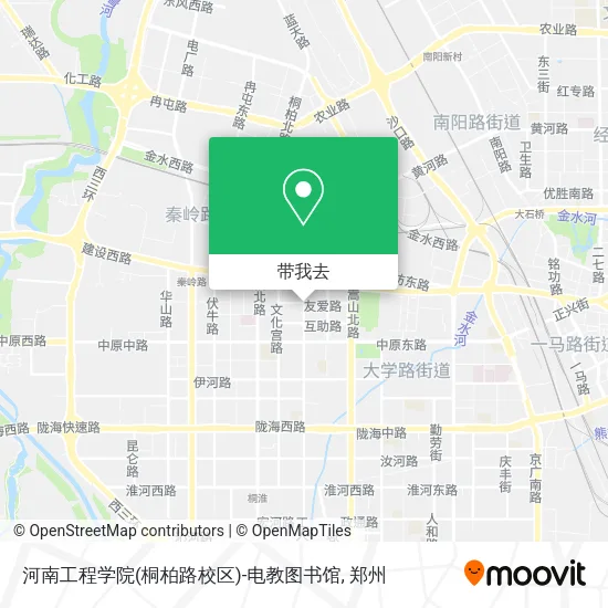 河南工程学院(桐柏路校区)-电教图书馆地图