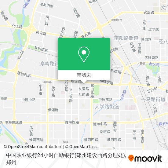 中国农业银行24小时自助银行(郑州建设西路分理处)地图