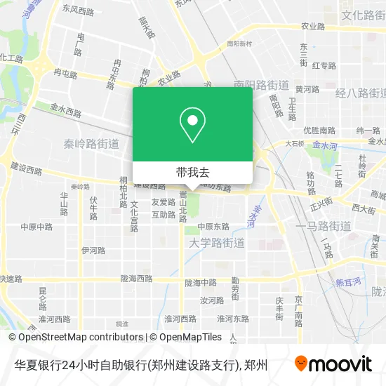 华夏银行24小时自助银行(郑州建设路支行)地图