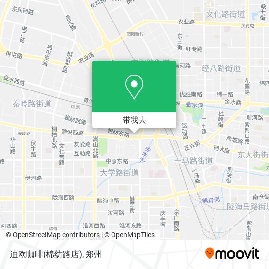 迪欧咖啡(棉纺路店)地图