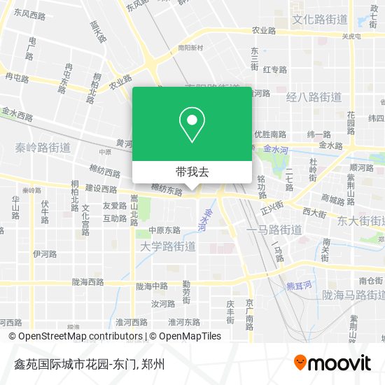 鑫苑国际城市花园-东门地图